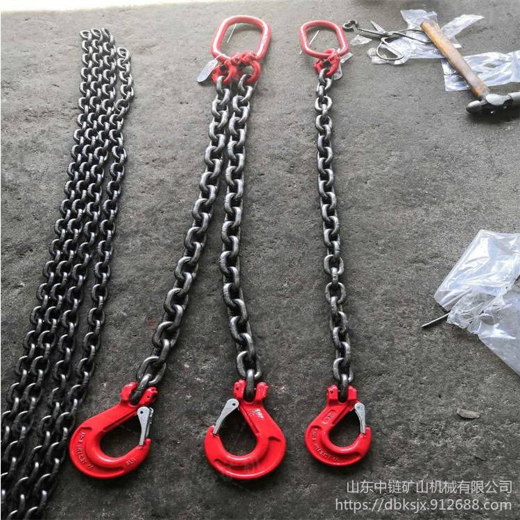 常年生产18粗起重吊链8×24mm锰钢起重吊链 3T蝴蝶扣