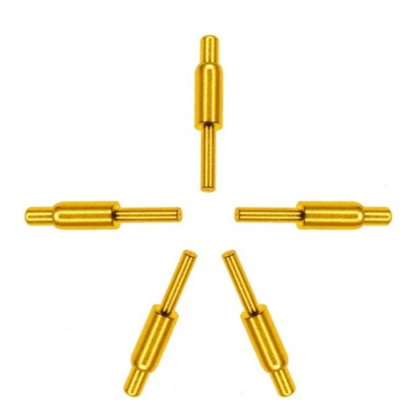 镀金铜针 大电流pogo pin充电顶针 智能穿戴设备导电针 厂家定制图片
