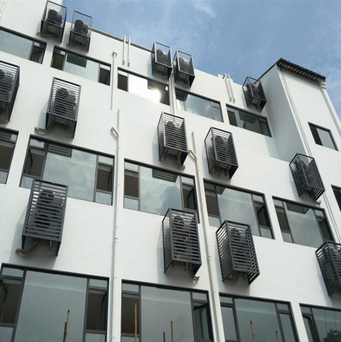 江苏建材厂家加工定制铝板雕花空调罩金奇盾空调进气格栅外墙铝合金空调罩