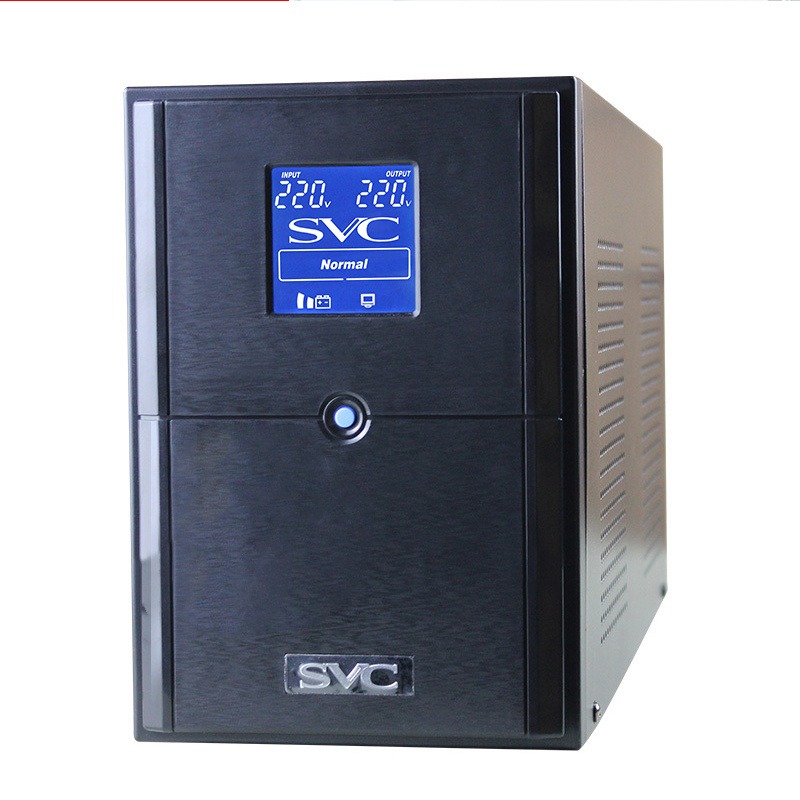 重盈UPS不间断电源3KVA 1800W稳压服务器电脑备用3小时监控停电应急SVC V-3000