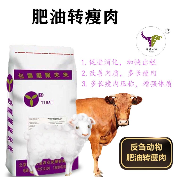北京绿色天宝 牛羊的福音 包膜胍基乙酸又称“肥油转瘦肉” 通过 过瘤胃 改善肉质 去油增重 多长瘦肉 降低肥膘图片