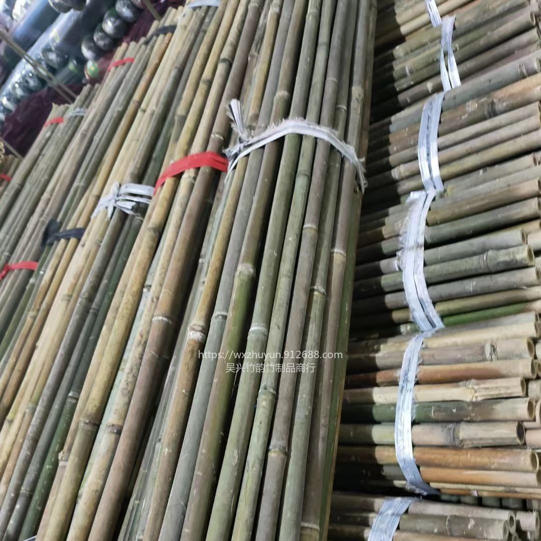 竹韵竹制品厂家产地 竹竿批发 黄色干的竹子
