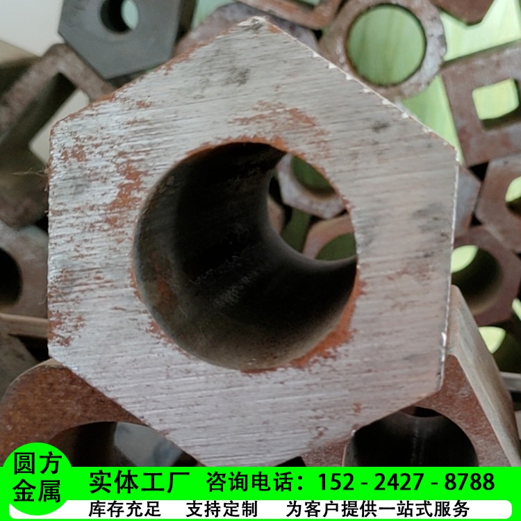 圆方大量生产Q355b q345b 20 40cr 42crmo 45异型钢管 冷拔退火非标异型管