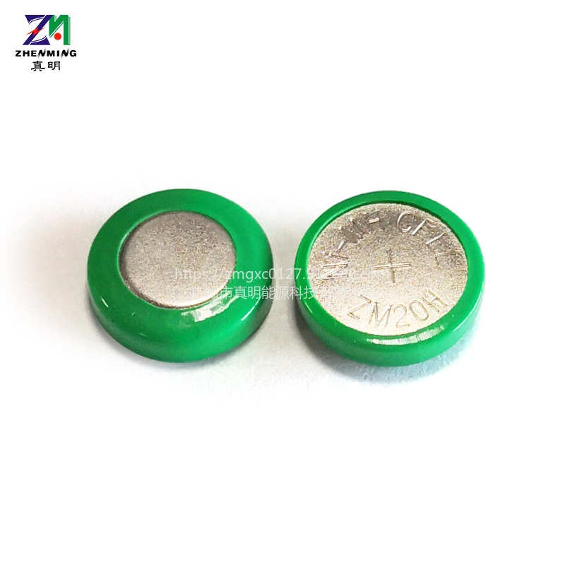 真明ZM 20H镍氢纽扣电池1.2V20mAh太阳能草坪灯计时器电池