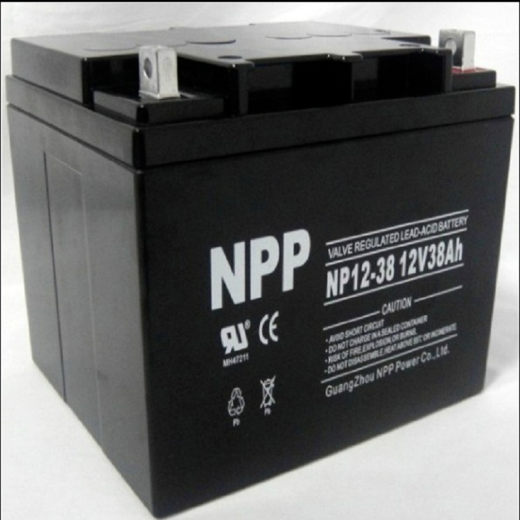 耐普蓄电池NP12-38AH 12V38AH电力系统UPS直流屏后备电源