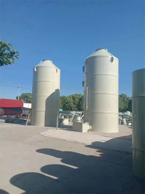 神达管件废气喷淋塔卧式喷淋塔工业废气处理