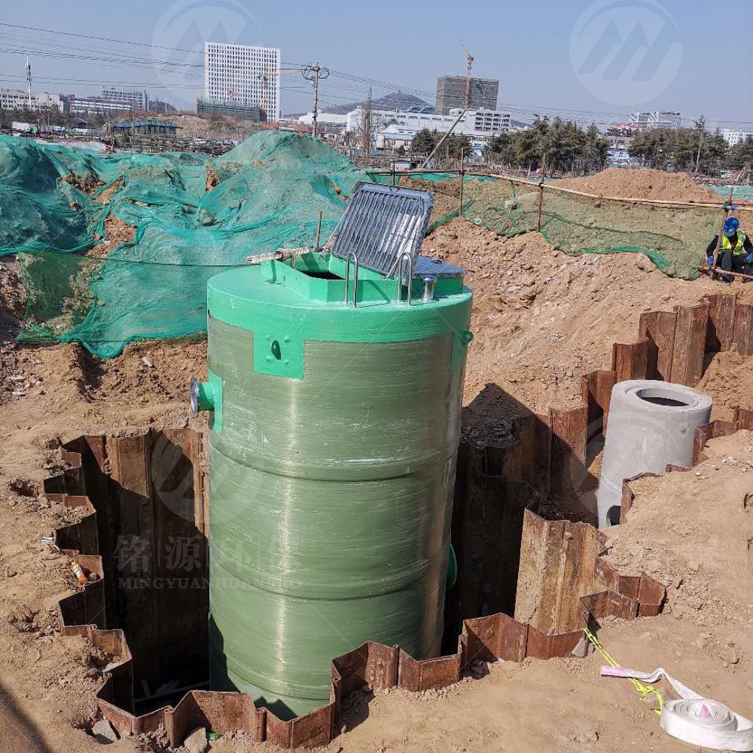 玻璃钢一体化预制泵站  铭源环保厂家直供  污水管网改造