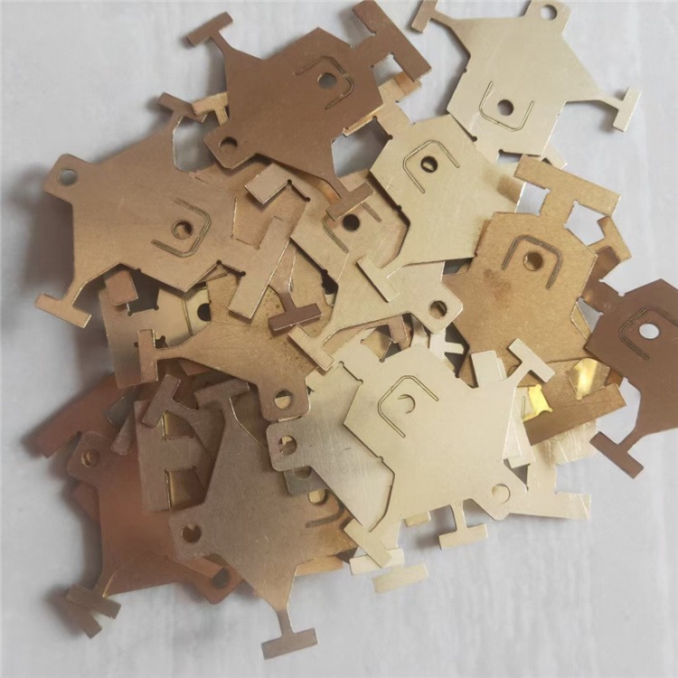激光切H65特硬黄铜箔 厚度0.01-3.0mm方形/圆形黄铜垫片