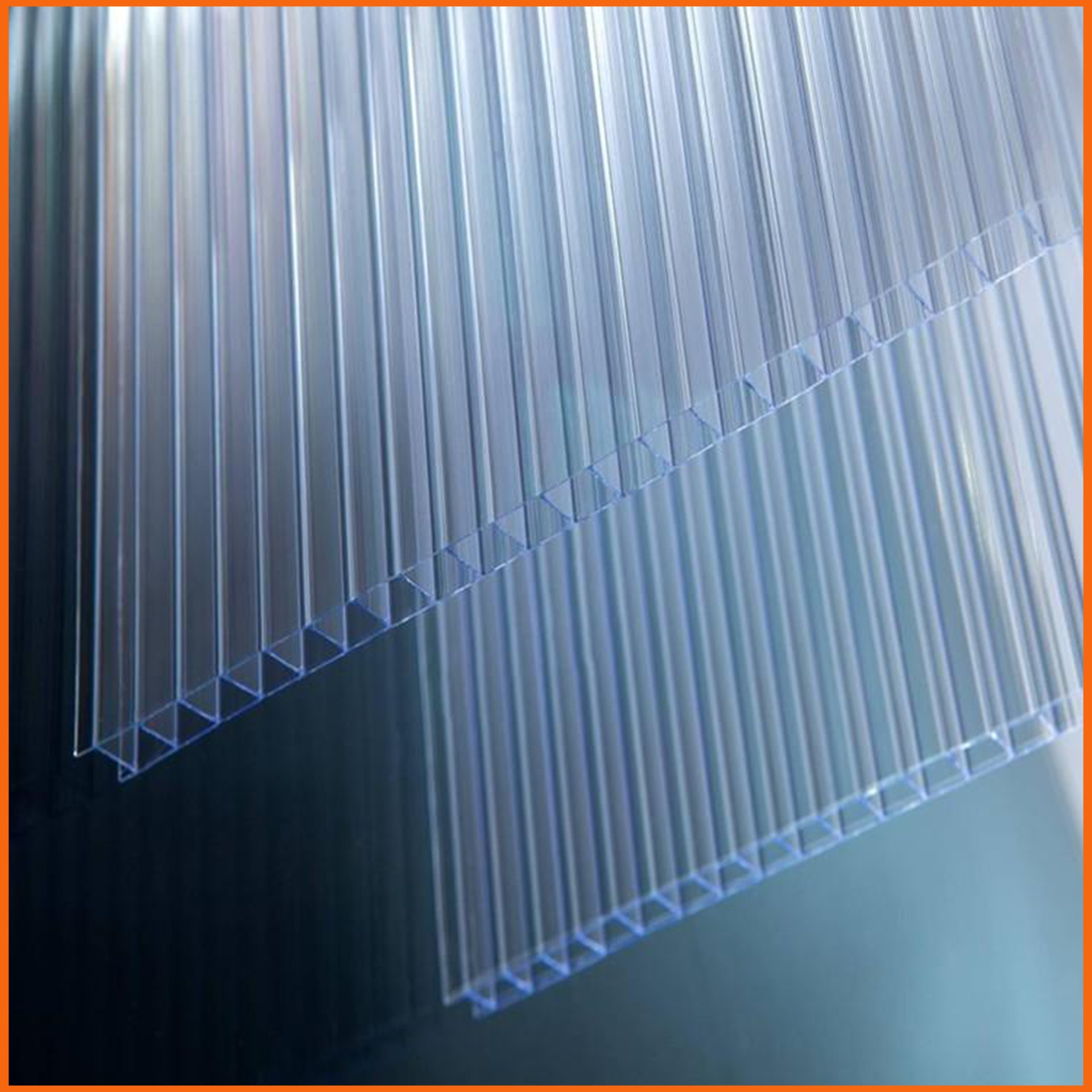光伏温室大棚阳光板 焦作透明中空阳光板 8毫米双层阳光板生产厂家