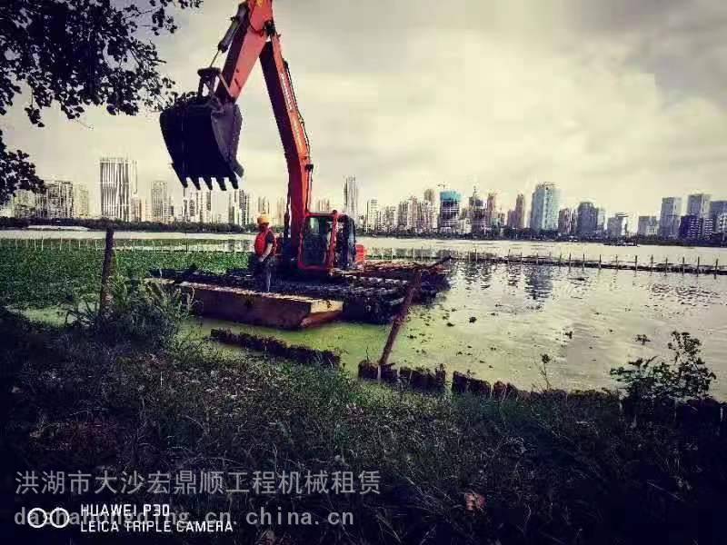 莆田附近水上挖掘机租赁施工