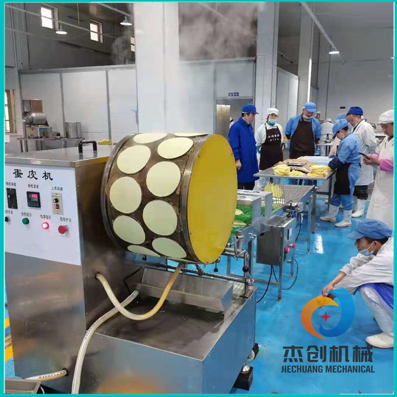 商用千层蛋糕皮机器 加工定制8寸蛋皮机器 电加热方形圆形榴莲饼皮设备图片