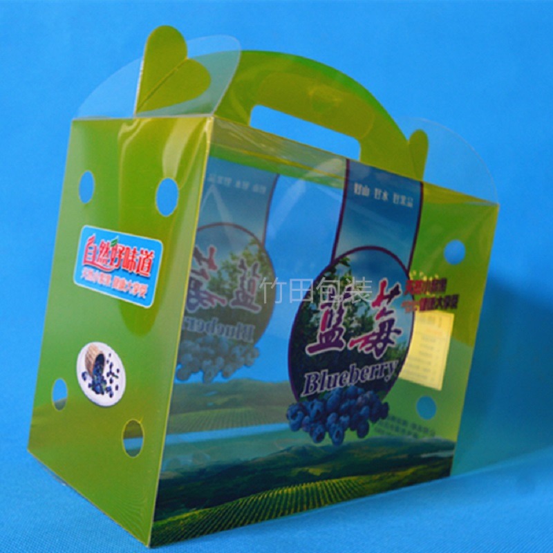定制食品水果礼品包装塑料盒手提式pvc/pet透明盒可印刷 供应沂水