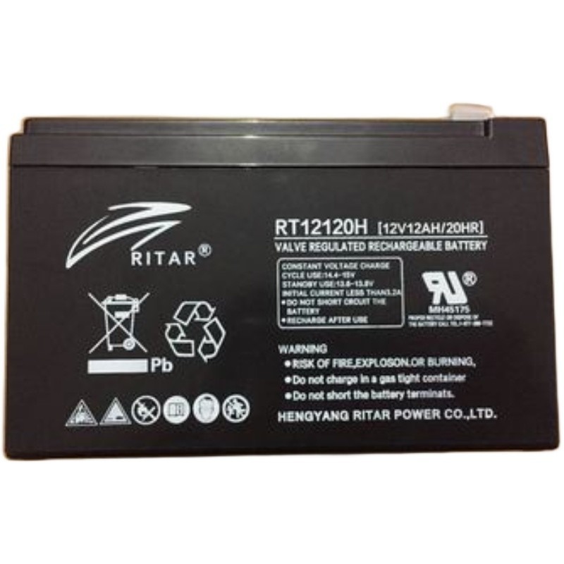 RT12120H瑞达RITAR蓄电池12V12AH迅达5500电梯平层应急电源用电池