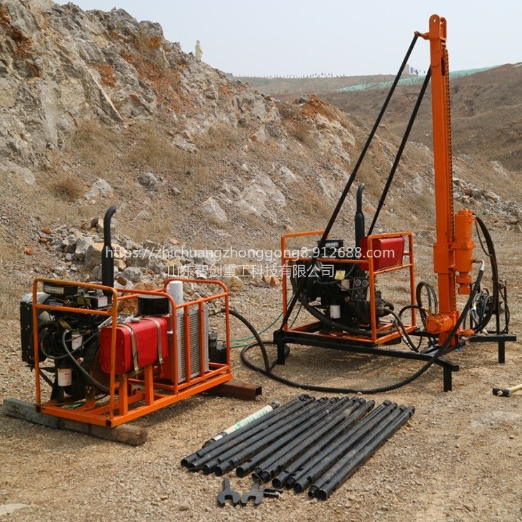 分体式气动钻机 轻便型勘探钻机 山地钻机 30米石油物探钻机