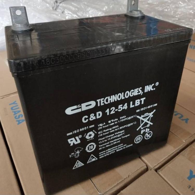 大力神蓄电池C&D 12-54 LBT西恩迪12V54AH现货批发