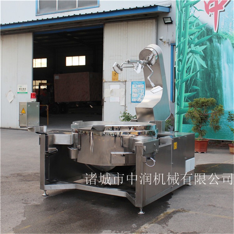 自动炒菜机 中润大型食堂炒菜设备 电磁加热炒菜机 ZRCG-100L
