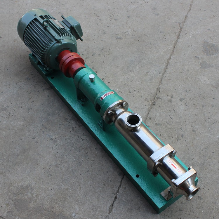 上海诺尼 单螺杆泵浓浆泵 卫生型食品制药行业用不锈钢材质螺杆泵 GS30-1