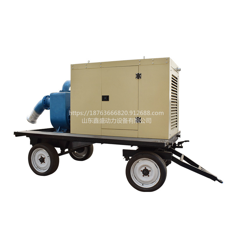 鑫盛动力固定式水泵机组防雨移动式水泵机组流量100m³/h 扬程15米