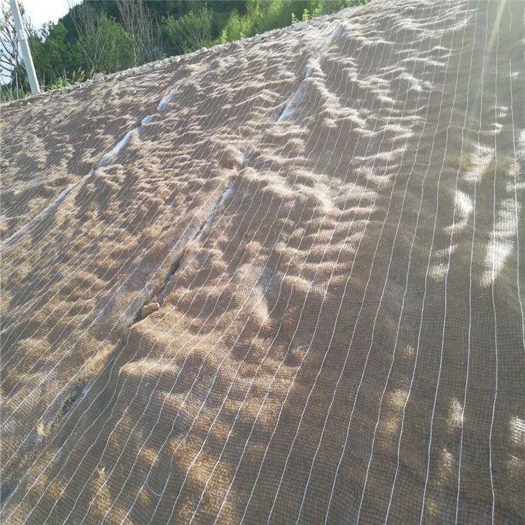 环保草毯防风固沙 保温保湿抗冲生态毯 植物纤维毯 椰丝毯 护坡植生毯 矿山快速绿化