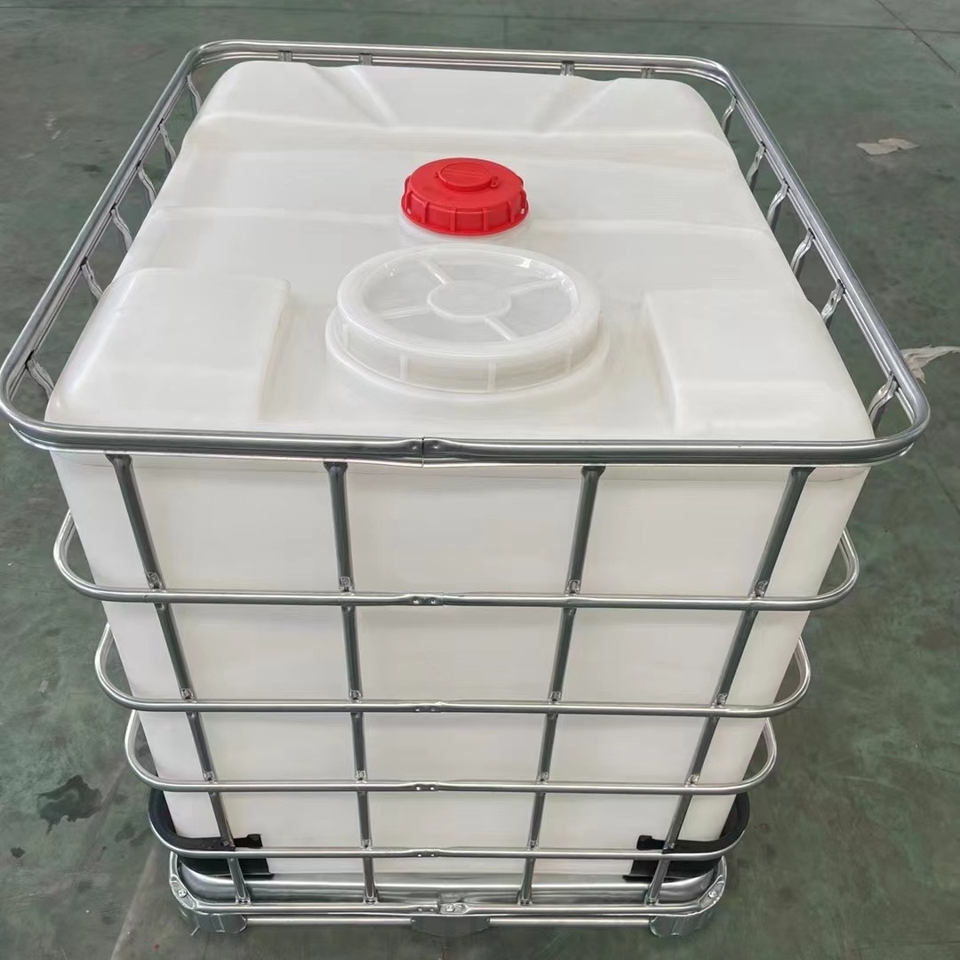 山东江苏安徽河北1立方塑料桶 大口吨桶厂家 1000L方型塑料桶 百福塑业