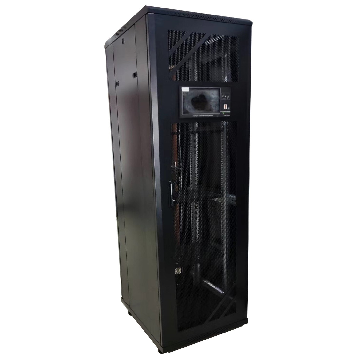 鸿盾-E系列T型智能机柜，智能门禁，智能风扇，微环境智能机柜监控系统
