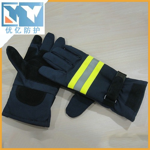 厂家直销耐高温安防手套阻燃防辐射消防员手套耐磨防火手套