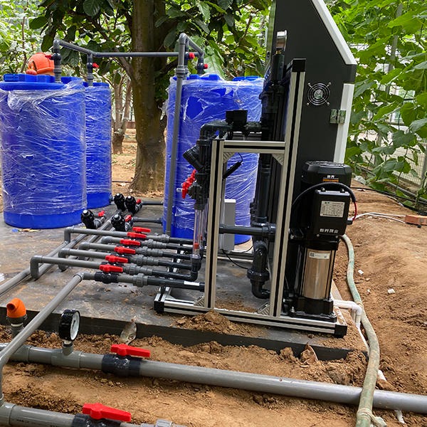 大型农场节水灌溉过滤系统 砂石过滤器 圣大节水水肥一体化系统过滤设备 河水一级过滤