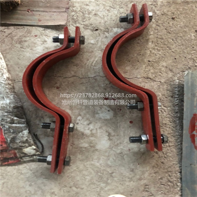 生产A8-1三螺栓管夹 HG/T21629-1999化工标准A8-1三螺栓管夹产品详解及标准