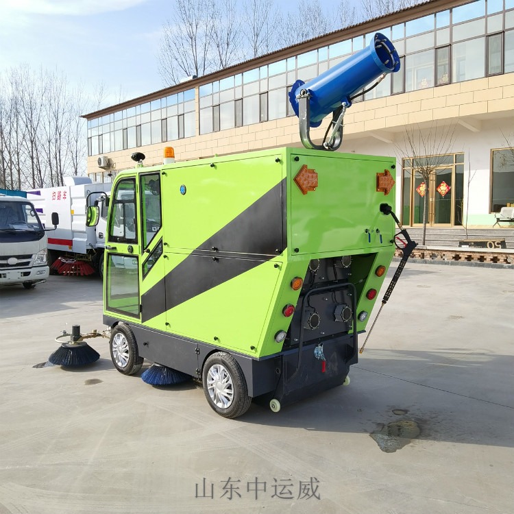 吸式电动扫路车 小型环卫扫地车 驾驶式清洗扫地机 中运威