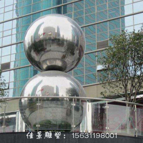镜面圆球雕塑 不锈钢镜面雕塑厂家定制图片
