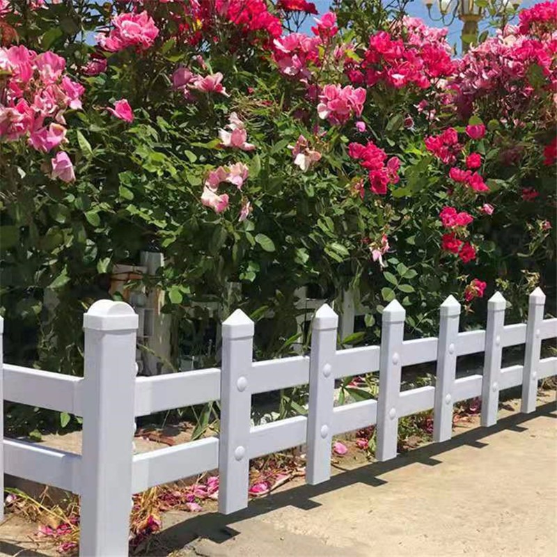PVC塑钢护栏户外园林花园篱笆新农村隔离带绿化草坪护栏围栏峰尚安图片