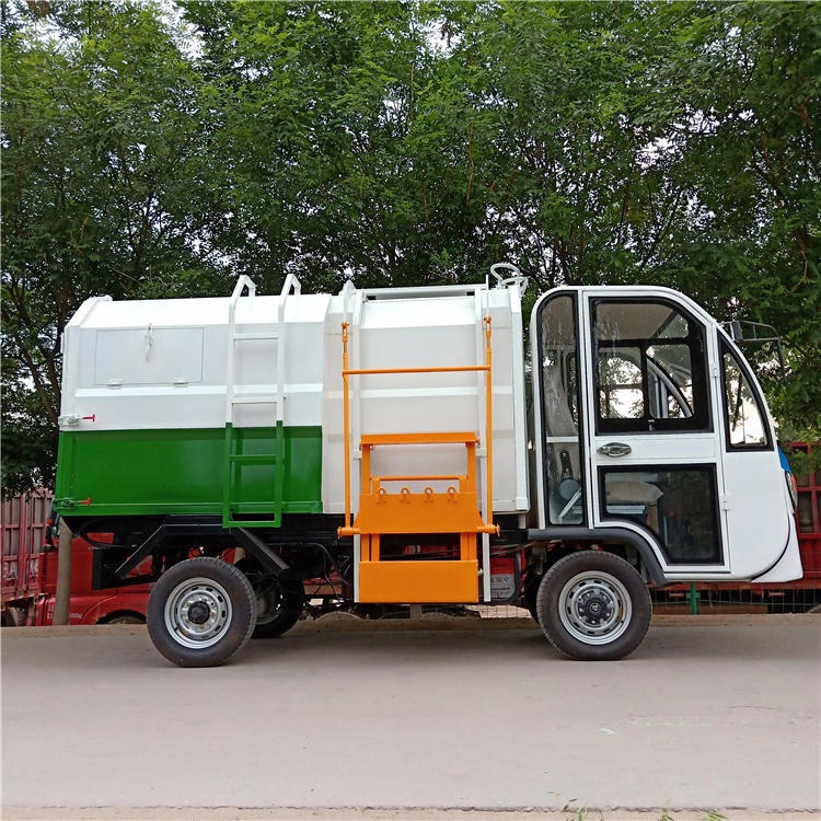 小型电动垃圾清运车 自动上桶小型垃圾收集车 挂桶式四轮垃圾车 自装自卸垃圾车