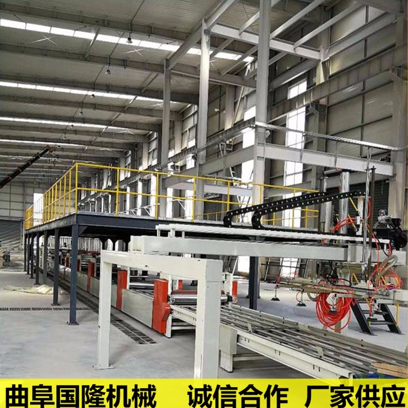 秸秆玻镁板设备 硫酸镁板生产线 国隆机械  水泥纤维板生产线