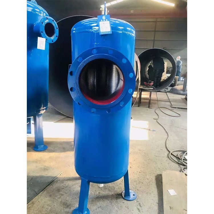 旭荣DN32一体式螺旋脱气除污器 螺旋杂质分离器 自动排气除污器青岛