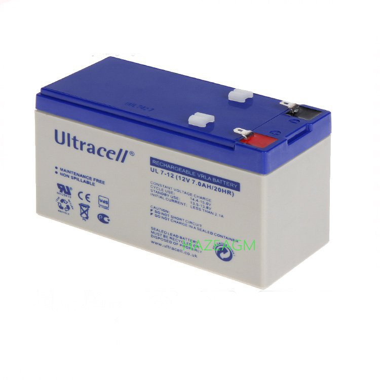 原装 Ultracell蓄电池UL7-12 铅酸12V7AH 安防 应急电源 风力发电系统图片