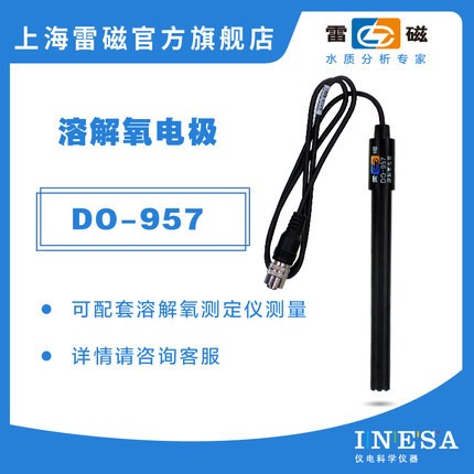 上海雷磁DO-957型溶解氧电极实验室溶解氧含氧量检测仪