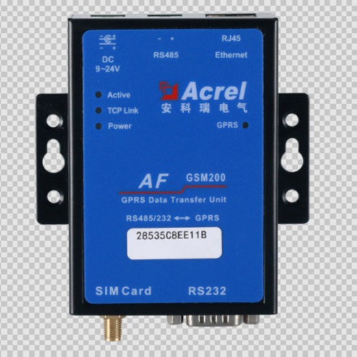 安科瑞DTU模块AF-GSM300-CE断点续传一址多发 LORA转以太网上传 无线数据模块
