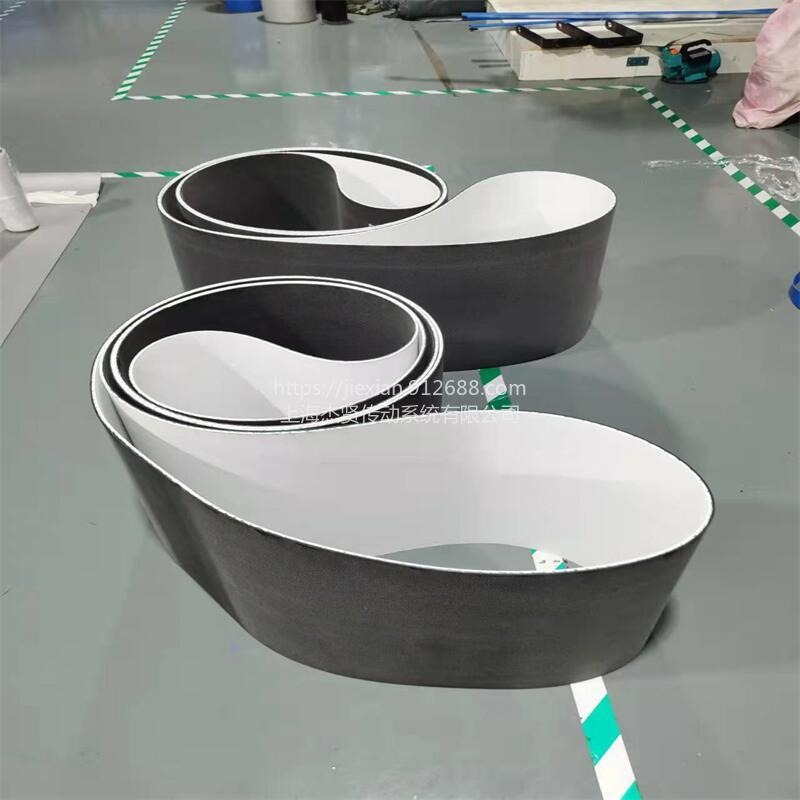 杰贤厂家提供耐高温耐油钢板铝板硅钢助卷无接头环形输送带 助卷机皮带