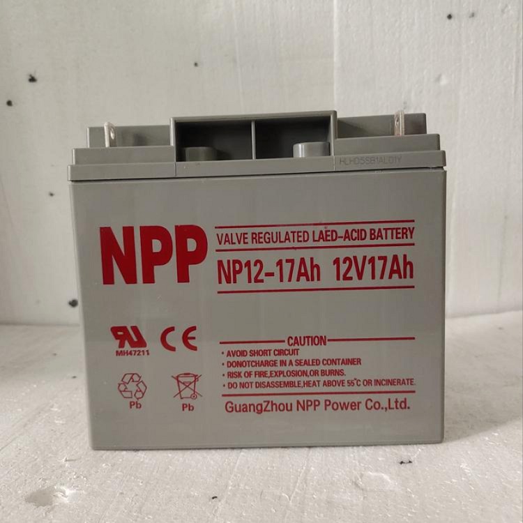 耐普蓄电池12V17AH  NP12-17AH直流屏机房UPS配套设施