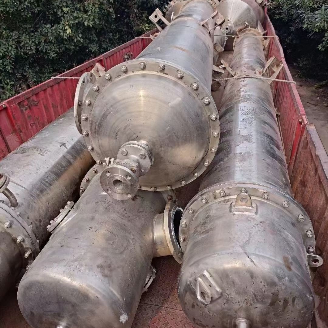 同一供应二手废水蒸发器 二手3吨3效不锈钢蒸发器 多效降膜浓缩蒸发器