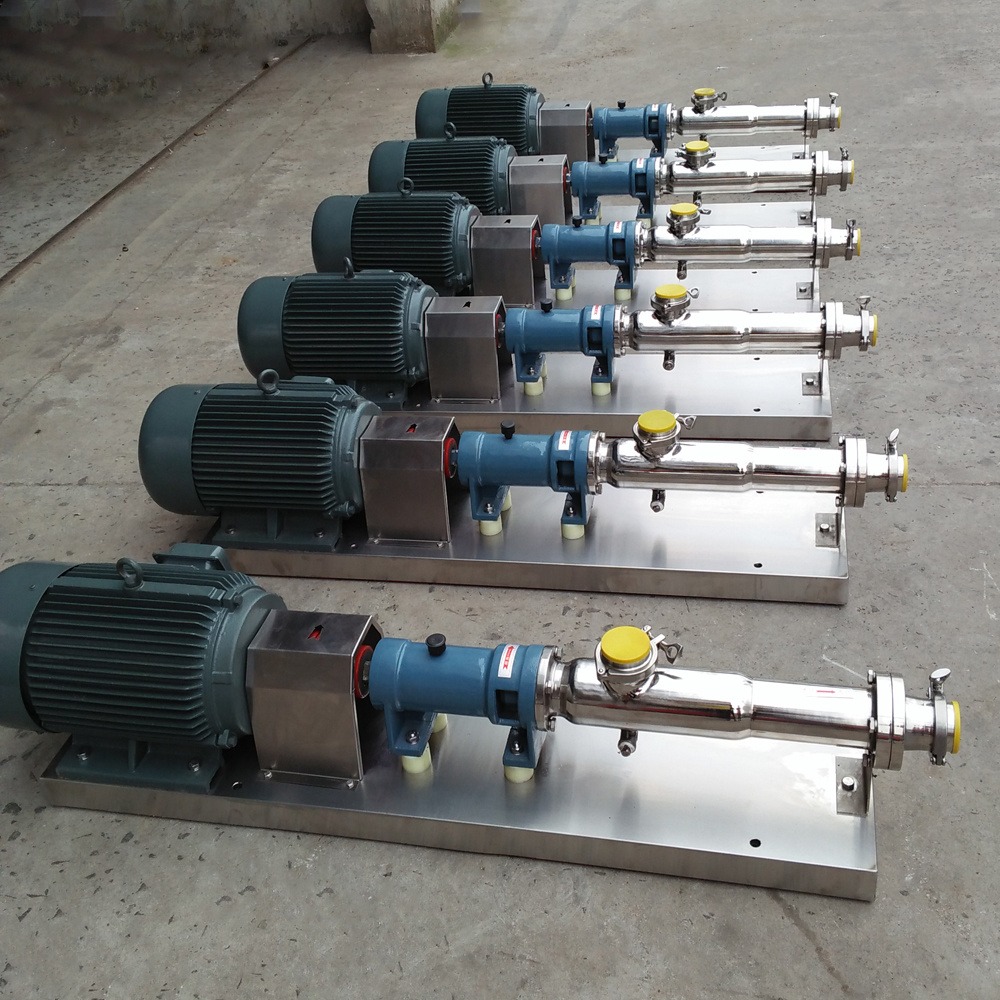 G型系列单螺杆泵 上海诺尼GW25-1不锈钢卫生型螺杆泵 304材质图片