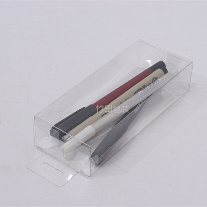 铅笔文具包装PVC包装盒定做 透明塑料pet小盒子 pp磨砂盒供应东营