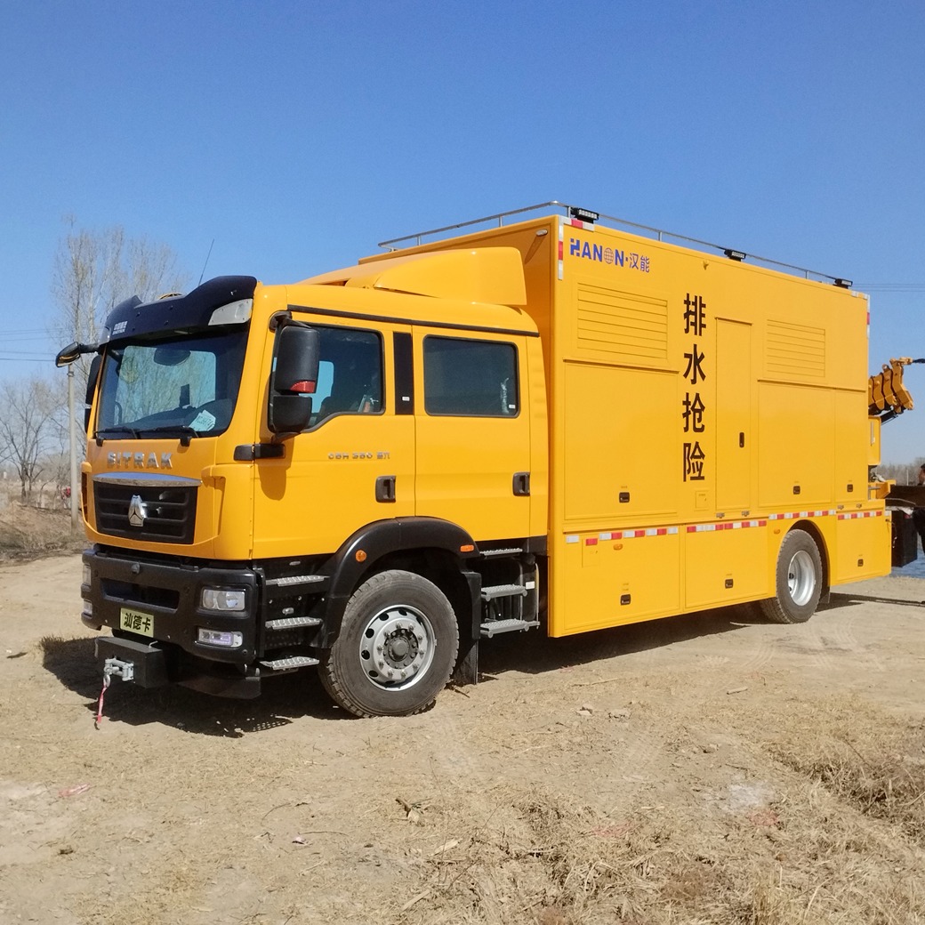 汉能 6000方排水救险车 液压动力安全可靠 操作简单 品质保证