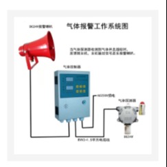 气体报警工作系统 探头 控制器 扬声器  型号:ZA6100-ZA600-BYS325库号：M387059