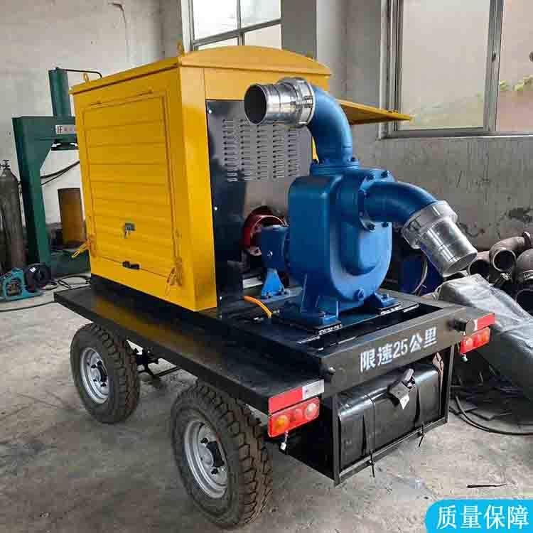 悍博 自吸柴油机水泵 防汛柴油排水泵 柴油机混流泵HB-800图片