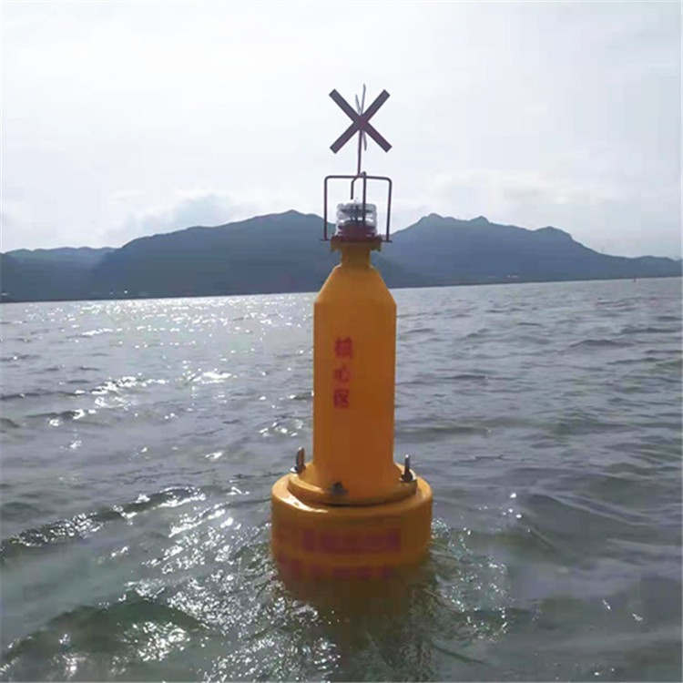 辽宁海上牧场警示浮标直径1.2米聚乙烯航道灯塔塑料浮鼓