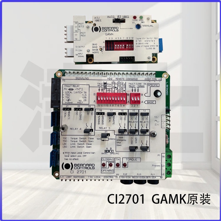 津上伯纳德 锅炉给水铸钢压力调节执行器原装配件 逻辑控制板 定位误差更小 CI2701  GAMK