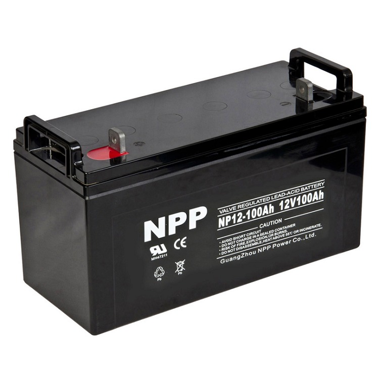 耐普蓄电池NP12-100 铅酸免维护12V100AH直流屏UPS/EPS配套电源