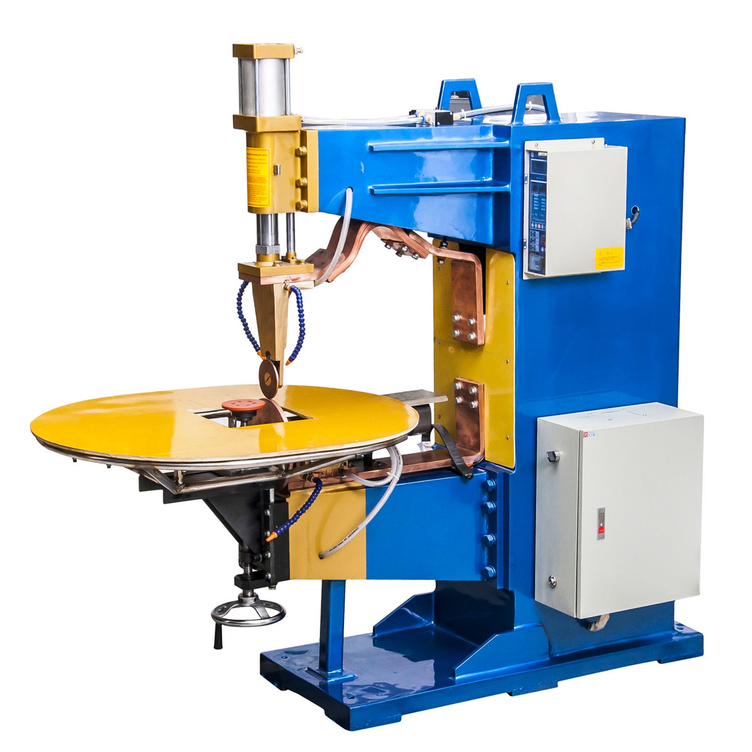 气动交流滚焊机 型号TDN-50 包含两种基本的机型 横缝焊接和纵缝焊接