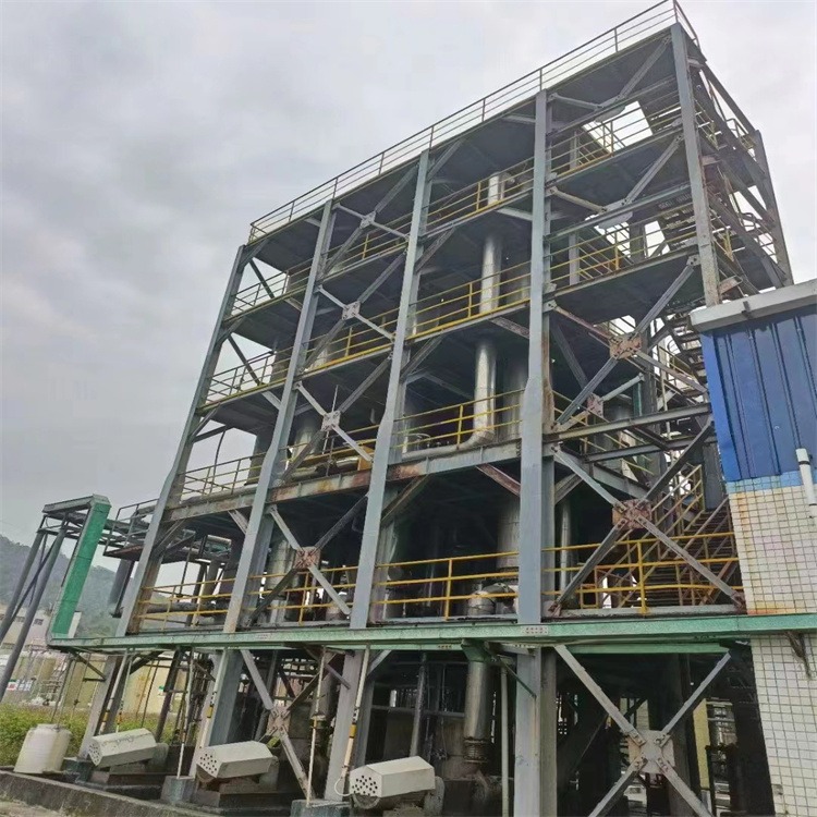 二手化工高盐废水处理设备 全套钛材三效7.5吨强制循环蒸发器盛源